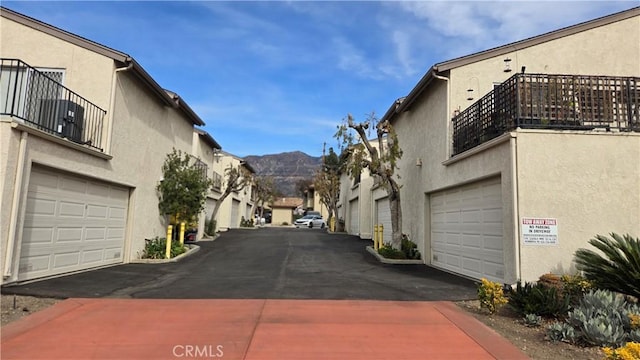 view of street featuring a mountain view