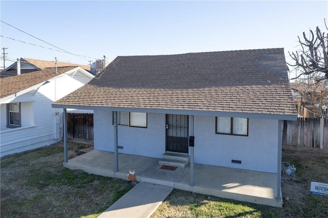 rear view of house with a patio area