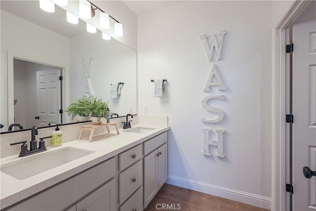 bathroom featuring vanity