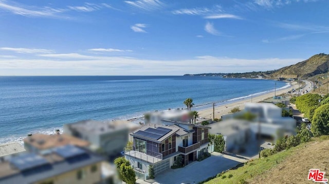 water view featuring a view of the beach