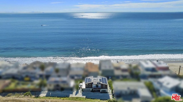 property view of water with a view of the beach