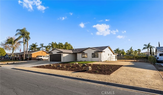 modern farmhouse with a garage