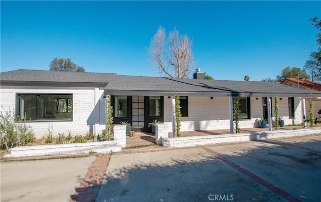 view of ranch-style home