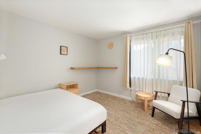 bedroom with carpet floors