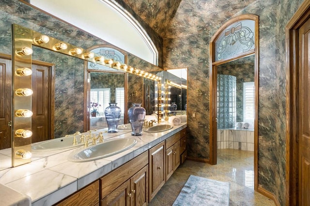 bathroom with vanity