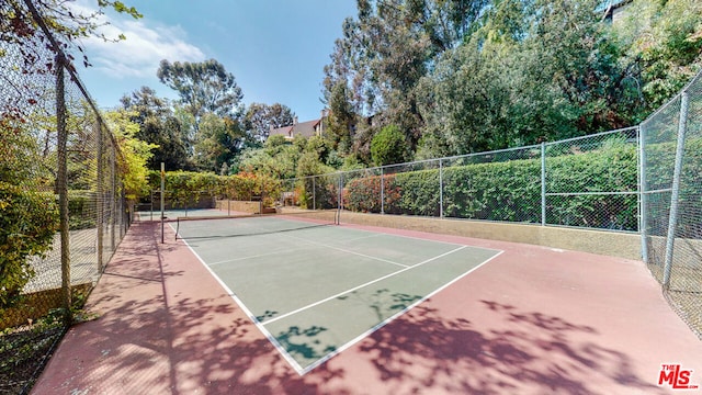 view of tennis court