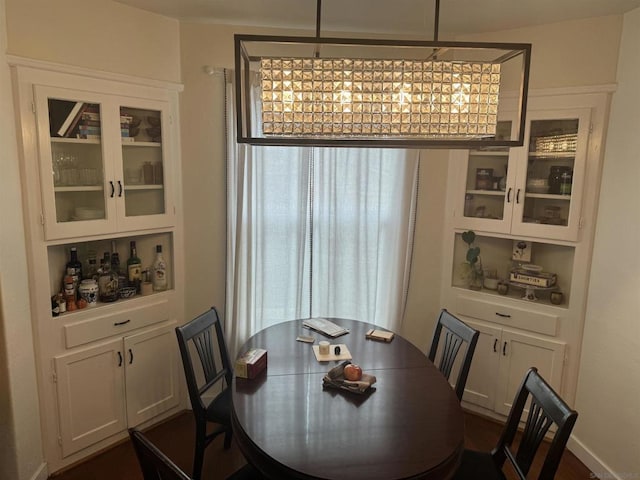 view of dining area