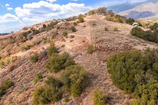 exterior space with a mountain view