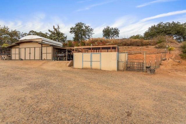 view of outbuilding with an outdoor structure