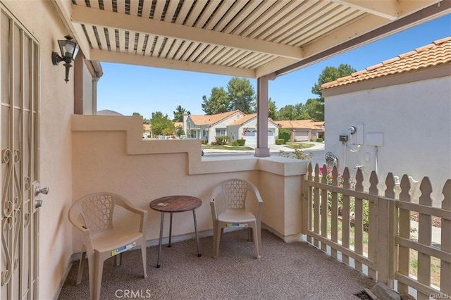 view of balcony