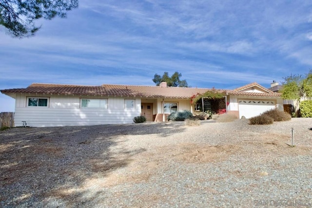 ranch-style house with a garage