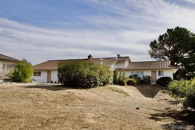 view of rear view of property