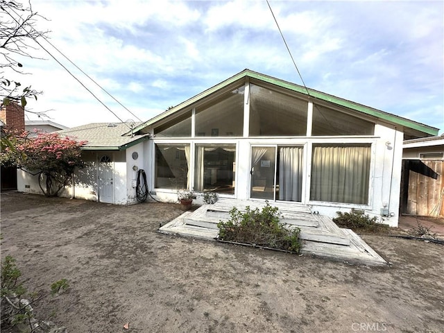 view of back of property