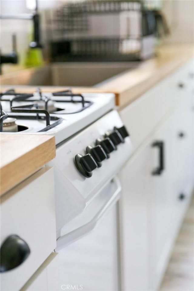 interior details with gas range gas stove