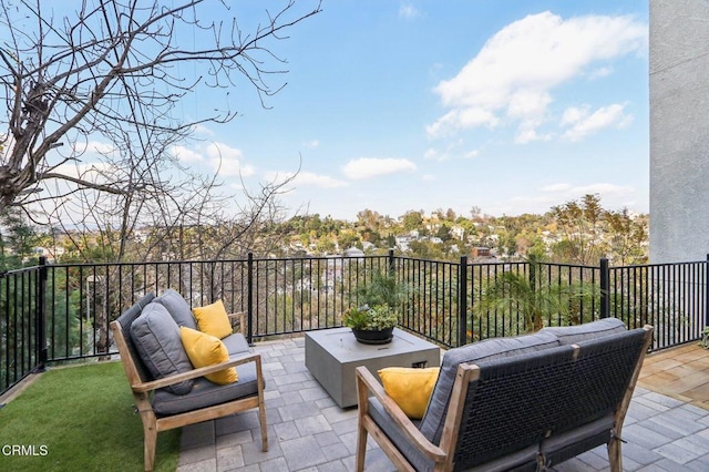 view of patio / terrace featuring outdoor lounge area