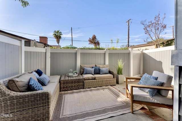 view of patio / terrace with outdoor lounge area