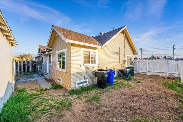 view of back of property