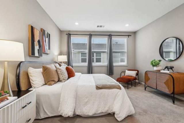 bedroom with carpet floors