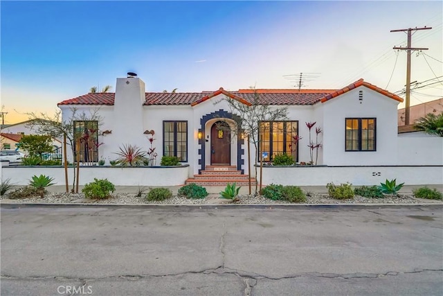 view of mediterranean / spanish home