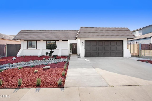 view of front of house featuring a garage