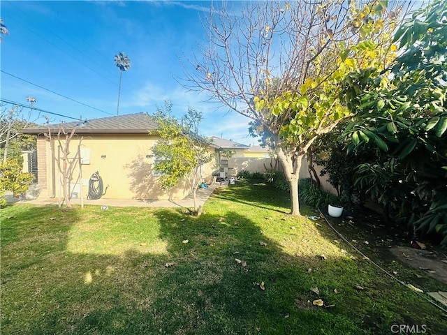 view of yard featuring a patio