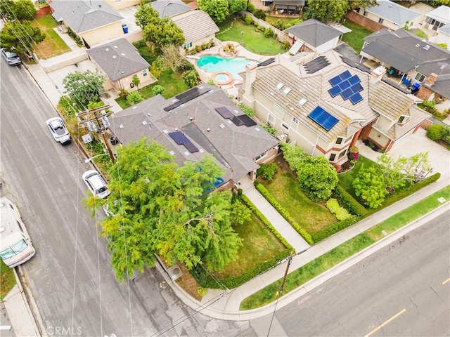 6770 Oak Ave, Arcadia, CA 91007 - aerial perspective of suburban area featuring a pool area