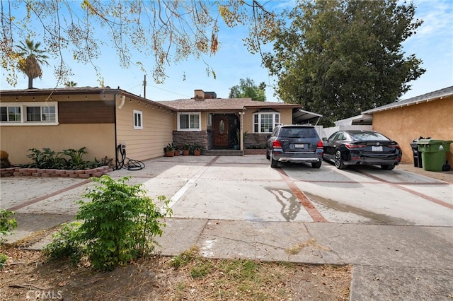 view of ranch-style house