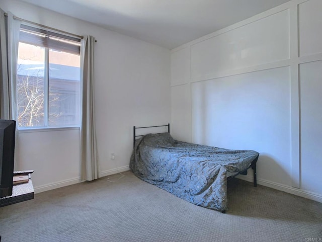 bedroom featuring carpet flooring