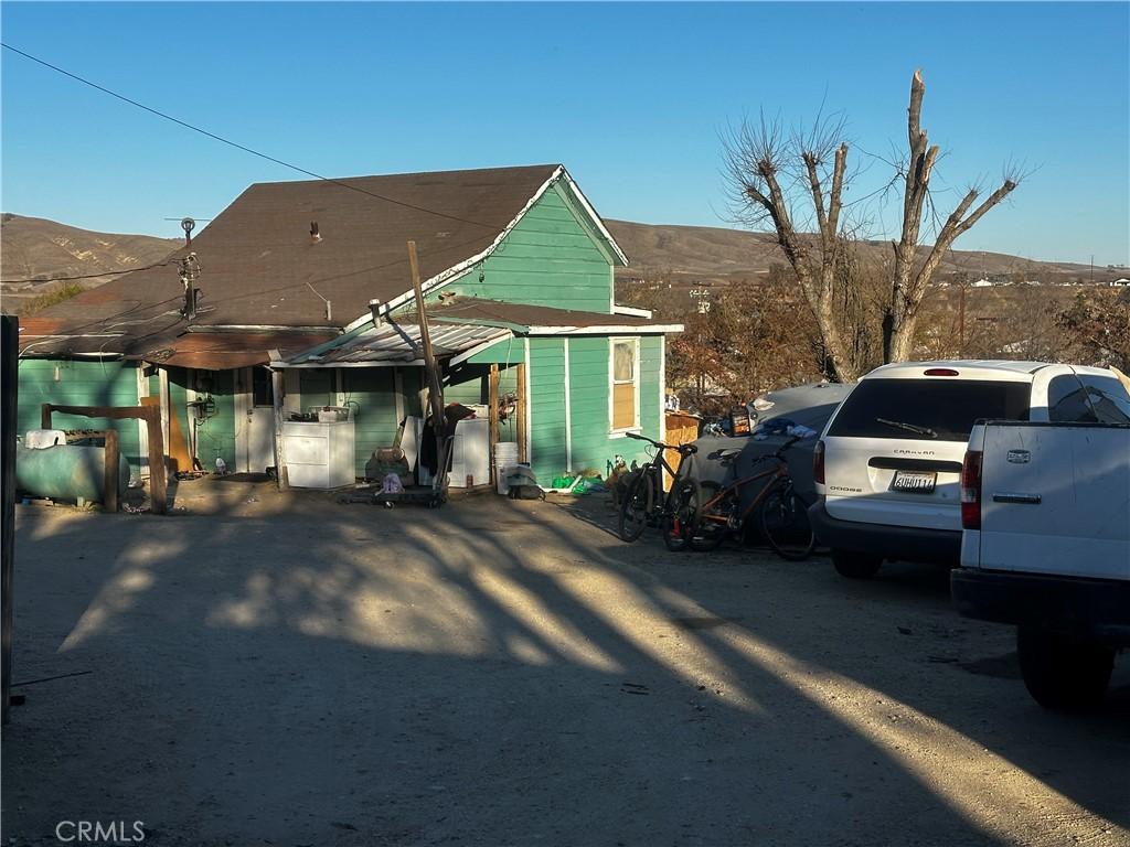 exterior space featuring a mountain view