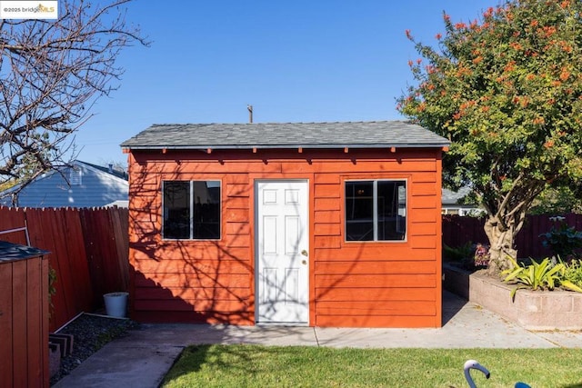 view of outbuilding