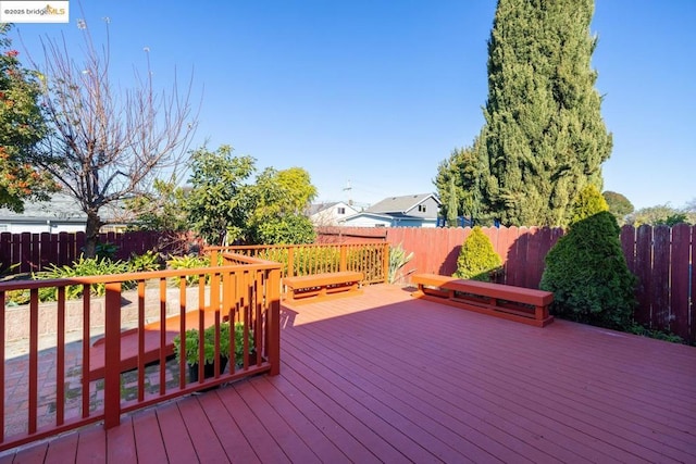 view of wooden terrace