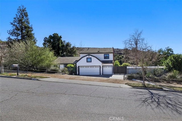 view of front of home featuring a garage