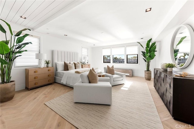 bedroom featuring multiple windows