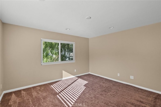 view of carpeted empty room