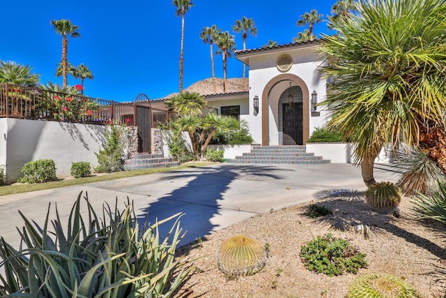 view of mediterranean / spanish house