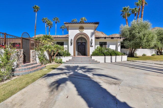 view of mediterranean / spanish home