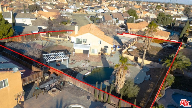 birds eye view of property