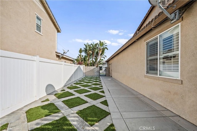 exterior space with a patio area