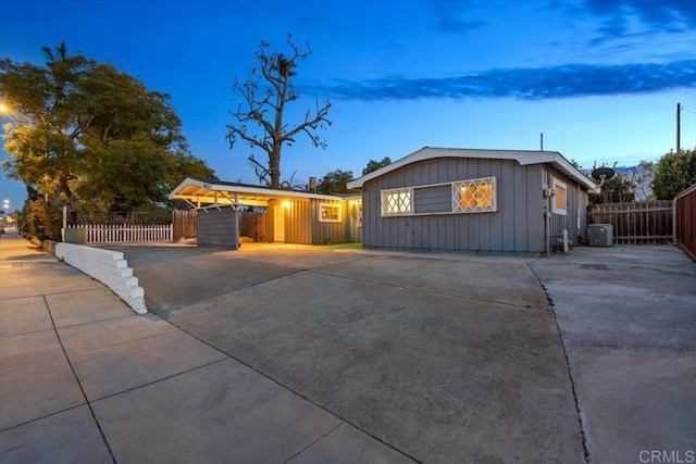 view of ranch-style house