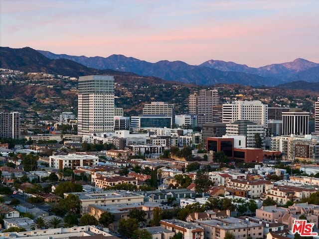 view of city featuring a mountain view