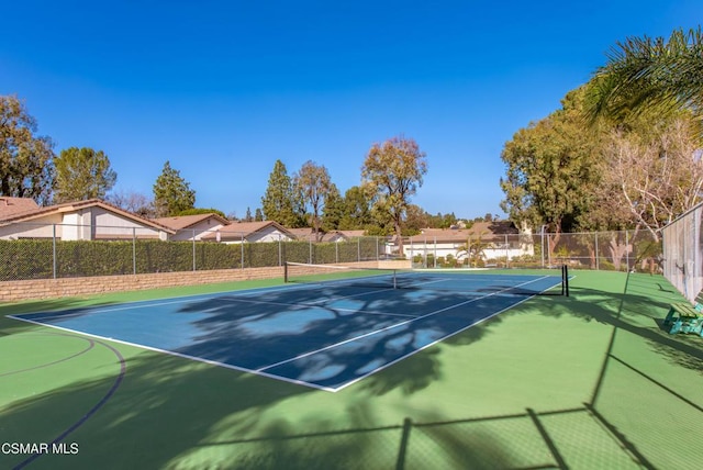 view of tennis court