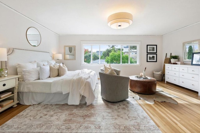 bedroom featuring hardwood / wood-style flooring