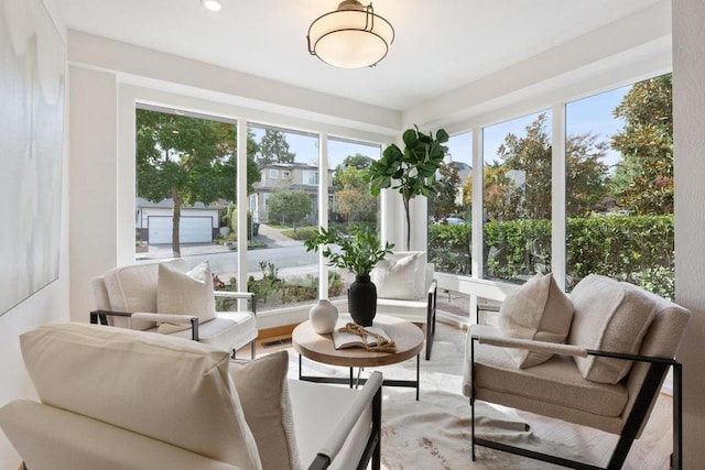 view of sunroom