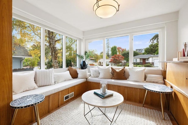 sunroom / solarium with a wealth of natural light