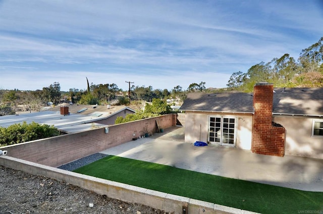 exterior space with a patio