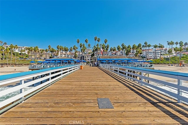 view of dock