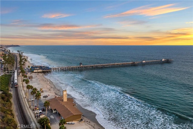 water view with a beach view