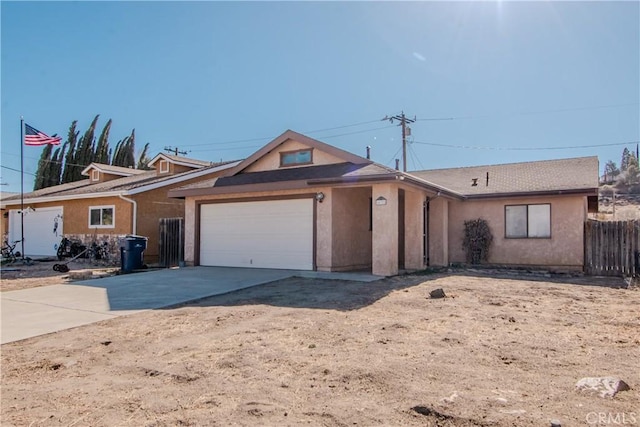 ranch-style house with a garage