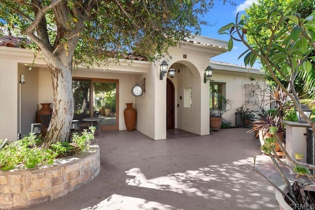 exterior space with a patio