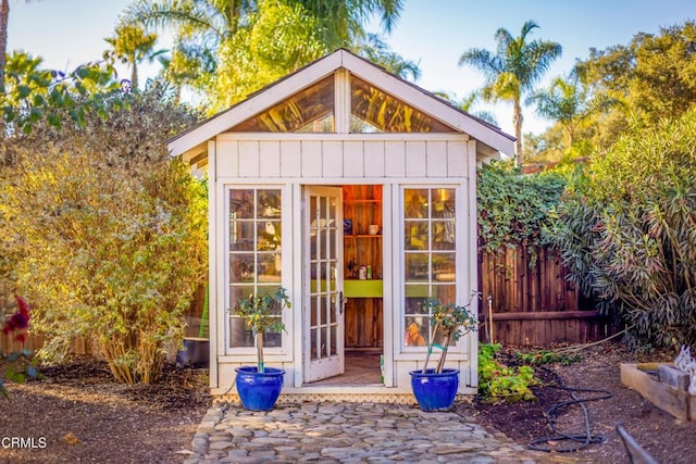 view of outbuilding